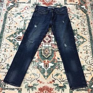 Express Dark Blue Skinny Jeans